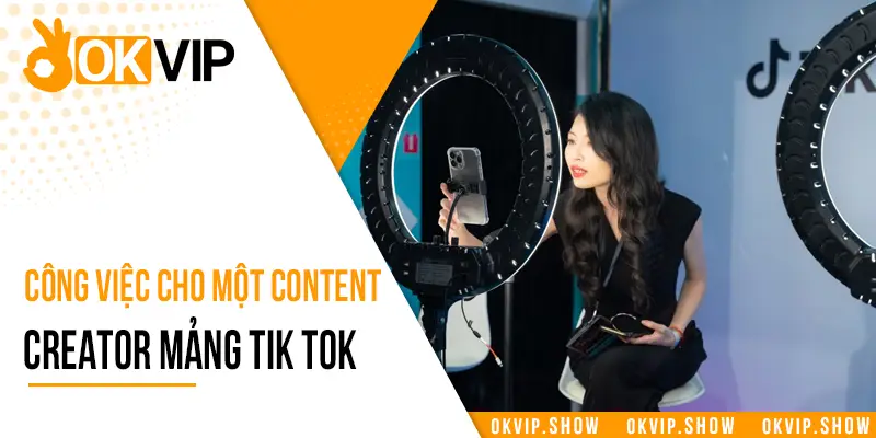 Công việc dành cho một Content Creator mảng Tik Tok