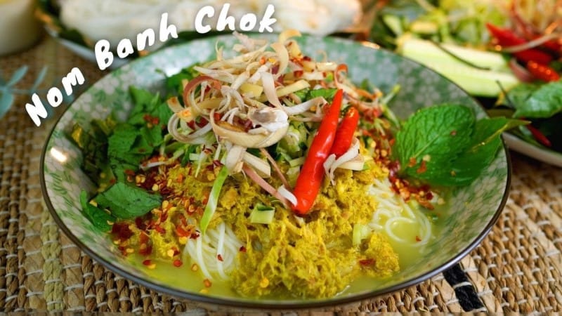 Bún cà ri Nom banh chok